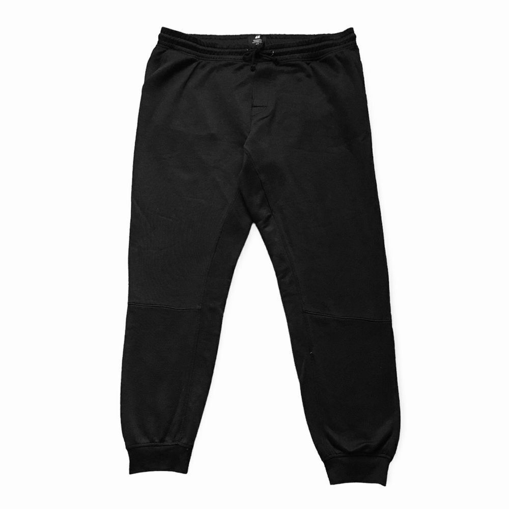 🔃H&M Men’s Black Tapered Fit Skinny Leg Sports Jogger Sweatpants